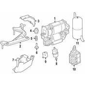 Mercedes Suspension Self-Leveling Unit Accumulator -  Genuine Mercedes 2183200015