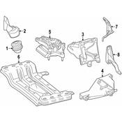 Mercedes Engine Mount   - Genuine Mercedes 221240551764