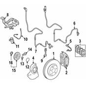 Mercedes Brake Hydraulic Line Bracket -  Genuine Mercedes 2214210794