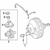 Mercedes Brake Vacuum Hose -  Genuine Mercedes 2214303429