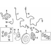 Mercedes Disc Brake Pad Wear Sensor Cable -  Genuine Mercedes 2215409710