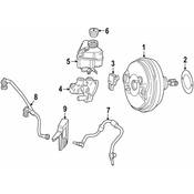 Mercedes Brake Vacuum Hose -  Genuine Mercedes 2224303429