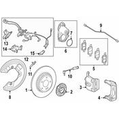 Mercedes Disc Brake Caliper Bracket -  Genuine Mercedes 2234234500