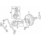 Mercedes Brake Vacuum Hose -  Genuine Mercedes 2234306900