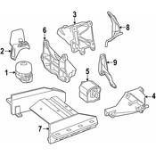 Mercedes Engine Mount   - Genuine Mercedes 231240091764