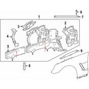 Mercedes Suspension Strut Tower -  Genuine Mercedes 2316200217