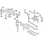 Mercedes Suspension Crossmember Insulator -  Genuine Mercedes 2403500315
