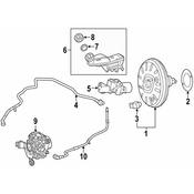 Mercedes Brake Master Cylinder -  Genuine Mercedes 2464300501