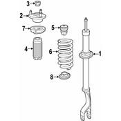 Mercedes Suspension Strut -  Genuine Mercedes 2533200938