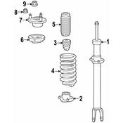 Mercedes Suspension Strut -  Genuine Mercedes 2903203600