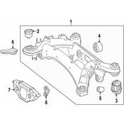 Mercedes Suspension Subframe Crossmember -  Genuine Mercedes 2903507802