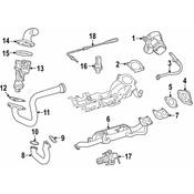 Mercedes EGR Tube  - Genuine Mercedes 642140290864
