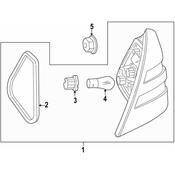 Mercedes Tail Lamp Nut -  Genuine Mercedes 910113005001
