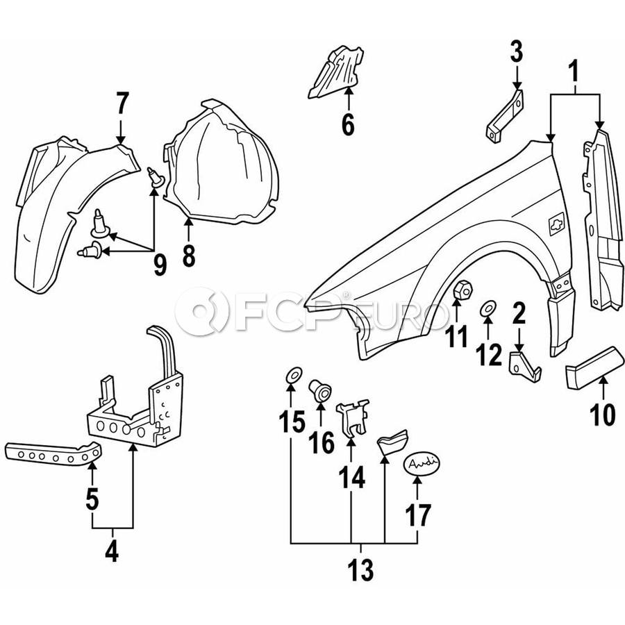 Porsche Center High Mount Stop Light Washer - Genuine Porsche 803955637 ...