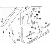 Porsche Body A-Pillar Trim Panel Clip - Genuine Porsche 95555533300