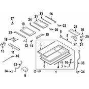 Porsche Sunroof Glass Seal - Genuine Porsche 95556243900