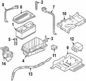 Porsche Battery Cable - Genuine Porsche 95561209110