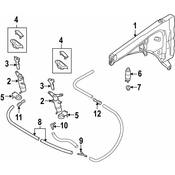 Porsche Headlight Washer Cover - Genuine Porsche 95562830411G2X