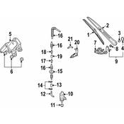 Porsche Back Glass Wiper Switch - Genuine Porsche 95562832104
