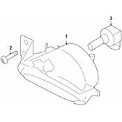 Porsche Fog Light - Genuine Porsche 95563116601