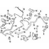 Porsche Secondary Air Injection Control Valve Gasket - Genuine Porsche 95811332000