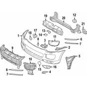 Porsche Fog Light Trim - Genuine Porsche 958505823009B9