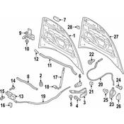 Porsche Hood Seal - Genuine Porsche 95851161401