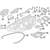 Porsche Headlight Retaining Ring - Genuine Porsche 95863166901