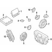 Porsche Speaker - Genuine Porsche 95B035481B