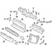 Porsche Radiator Support Access Cover Clip - Genuine Porsche 95B805163A