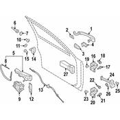 Porsche Door Lock Rod Cover - Genuine Porsche 95B837349