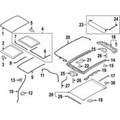 Porsche Sunroof Seal - Genuine Porsche 95B877297