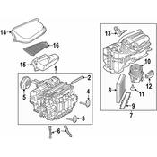Porsche A/C Evaporator Core and Case Assembly - Genuine Porsche 95B898030K