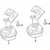 Porsche OE Replacement Horn - Genuine Porsche 95B951211K
