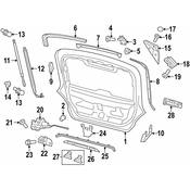 Porsche Hatch Lift Support - Genuine Porsche 97051257103