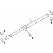 Porsche Drive Shaft - Genuine Porsche 971521101AT
