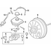 Porsche Brake Vacuum Hose - Genuine Porsche 971612067AS