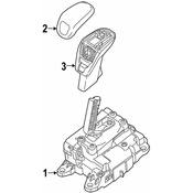 Porsche Auto Trans Shift Lever - Genuine Porsche 971713033D