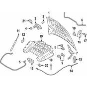Porsche Hood Release Cable - Genuine Porsche 971823535A