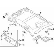 Porsche Sun Visor Holder - Genuine Porsche 971857561A4H0
