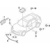 Porsche Acceleration Sensor - Genuine Porsche 971907651
