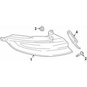 Porsche Tail Light Assembly - Genuine Porsche 971945091C