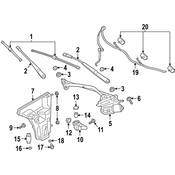 Porsche Washer Fluid Reservoir - Genuine Porsche 971955453D