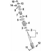 Porsche Suspension Strut Mount Cap - Genuine Porsche 975413047