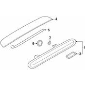 Porsche Center High Mount Stop Light - Genuine Porsche 98163118104