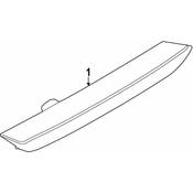 Porsche Back Up Light Lens - Genuine Porsche 98163146503