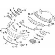 Porsche Fog Light Bracket - Genuine Porsche 982807333