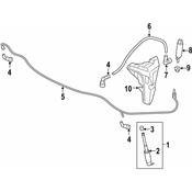 Porsche Headlight Washer Hose - Genuine Porsche 982955944A