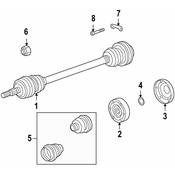 Porsche CV Axle Assembly - Genuine Porsche 98633202462