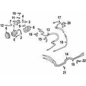 Porsche Power Steering Pressure Hose - Genuine Porsche 98634744319